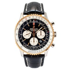Breitling Navitimer 1 B01 Chronograph 46MM UB0127 Steel Rose Gold Black Watch