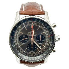 Breitling Navitimer 1 B03 AB0310 Chronograph Rattrapante Stainless Leather 45mm
