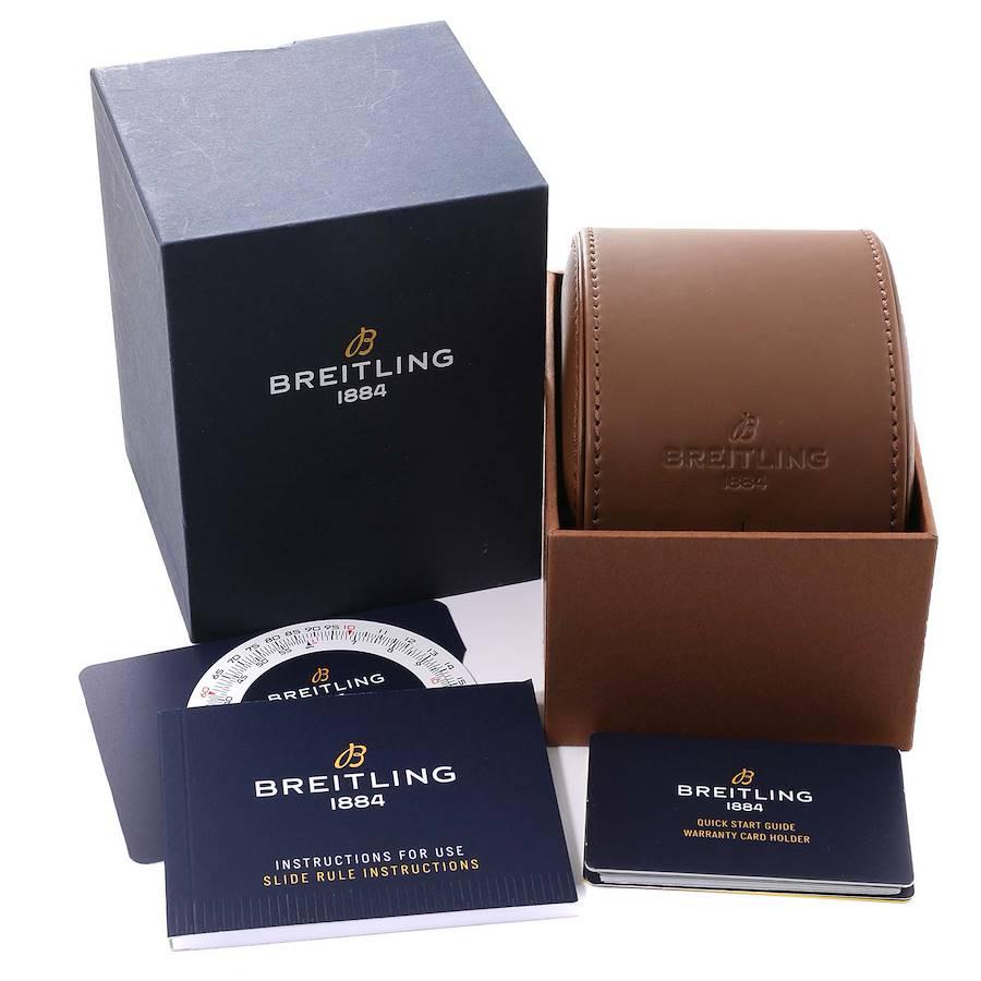 Breitling Navitimer 1 Black Dial 41mm Steel Mens Watch A17326 Box Card 3