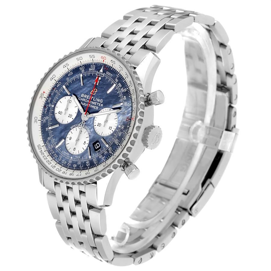 breitling navitimer blaues zifferblatt