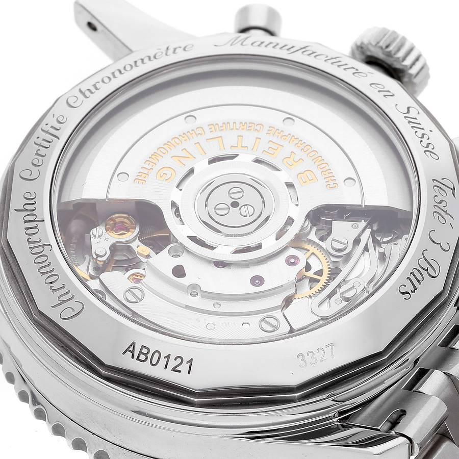 Breitling Navitimer 1 Blaue Stahl-Herrenuhr AB0121 Box Card mit MOP-Zifferblatt 1