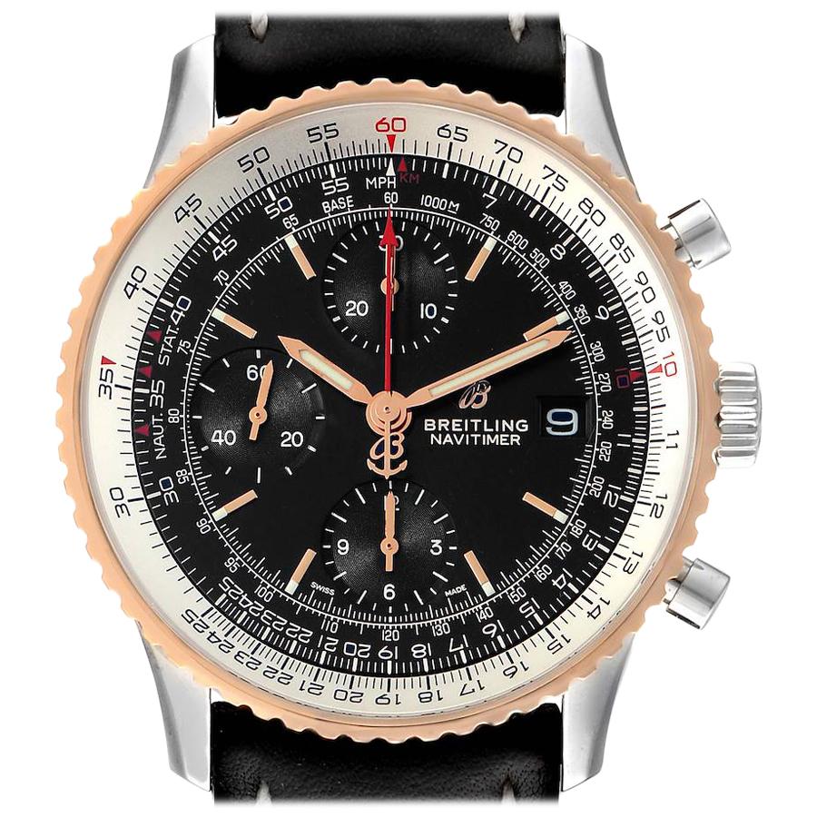 Breitling Navitimer 1 Chronograph 41 Steel Rose Gold Men
s Watch U13324 For Sale