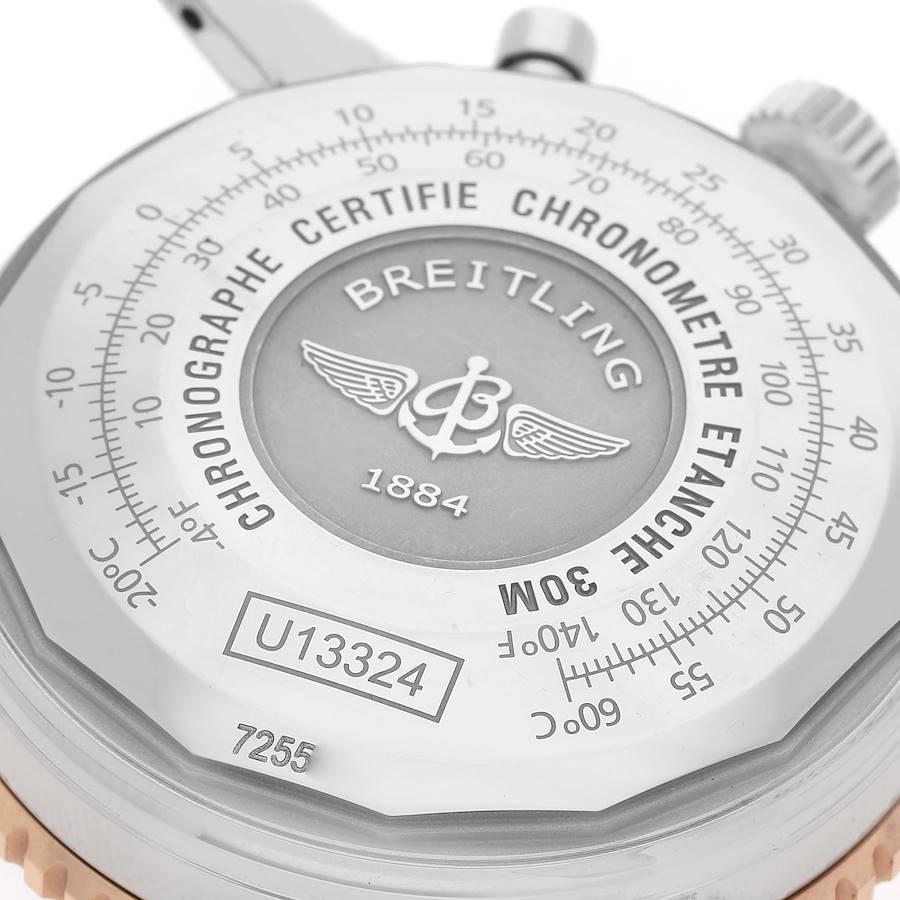 Men's Breitling Navitimer 1 Chronograph 41 Steel Rose Gold Watch U13324 Box Card