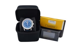 Breitling Navitimer 1 Chronograph 46mm Stahlblaues Zifferblatt Lederarmband AB012721