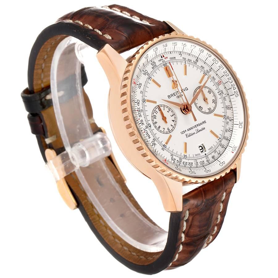 LE Breitling Navitimer 125. Jahrestag LE Herrenuhr A26322 Box Papiere im Zustand „Hervorragend“ im Angebot in Atlanta, GA