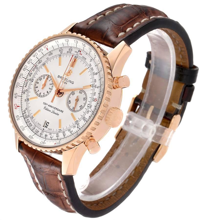LE Breitling Navitimer 125. Jahrestag LE Herrenuhr A26322 Box Papiere im Angebot 1