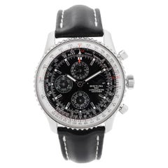 Automatikuhr A1937012 von Navitimer, Kalender 1461, schwarzes Zifferblatt aus Stahl