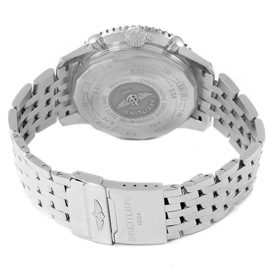 Breitling Navitimer 1461 Chrono Moonphase Limited Edition Watch A19370 Box Card In Excellent Condition In Atlanta, GA