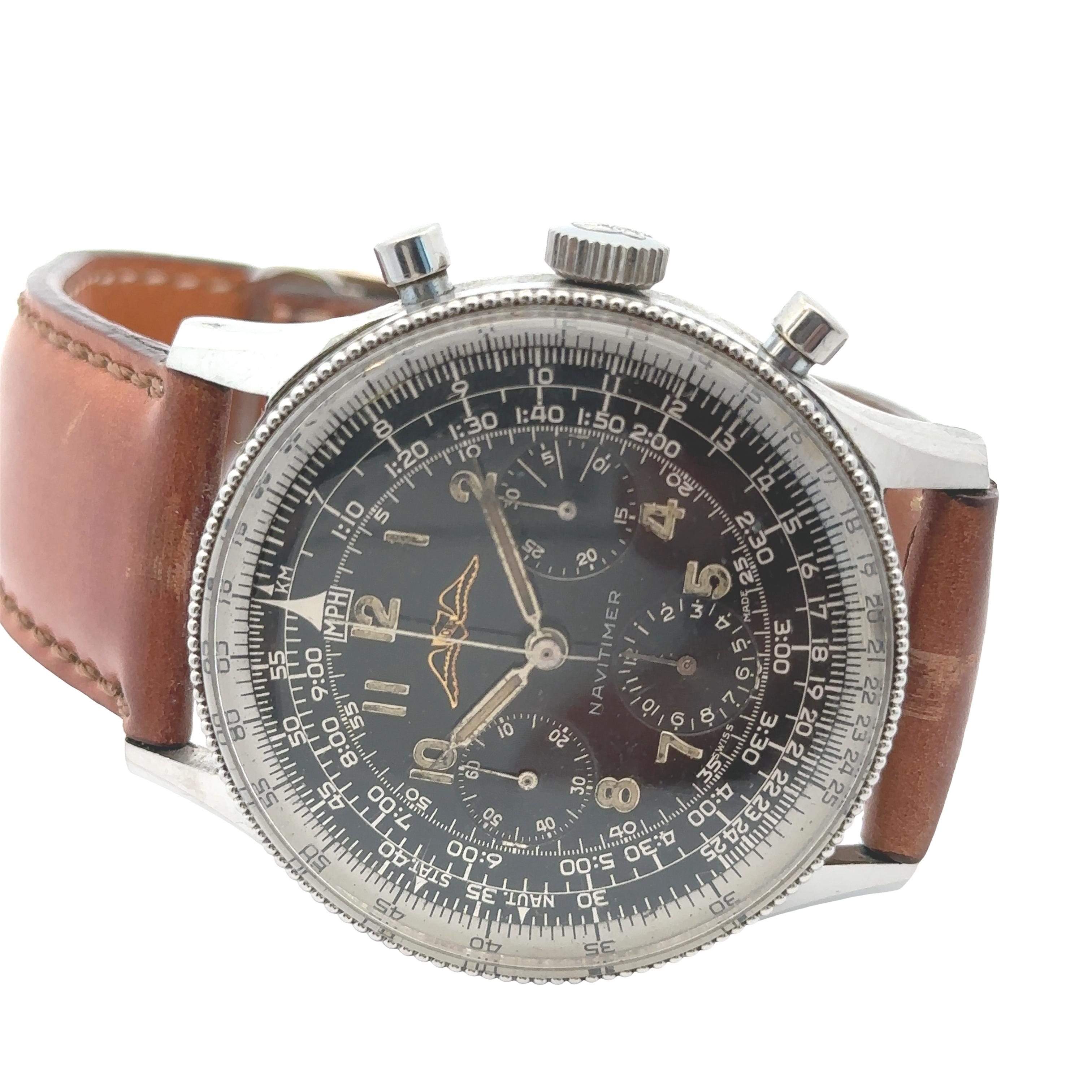 Breitling Navitimer 1st Series Chronograph Vintage Watch For Sale 6