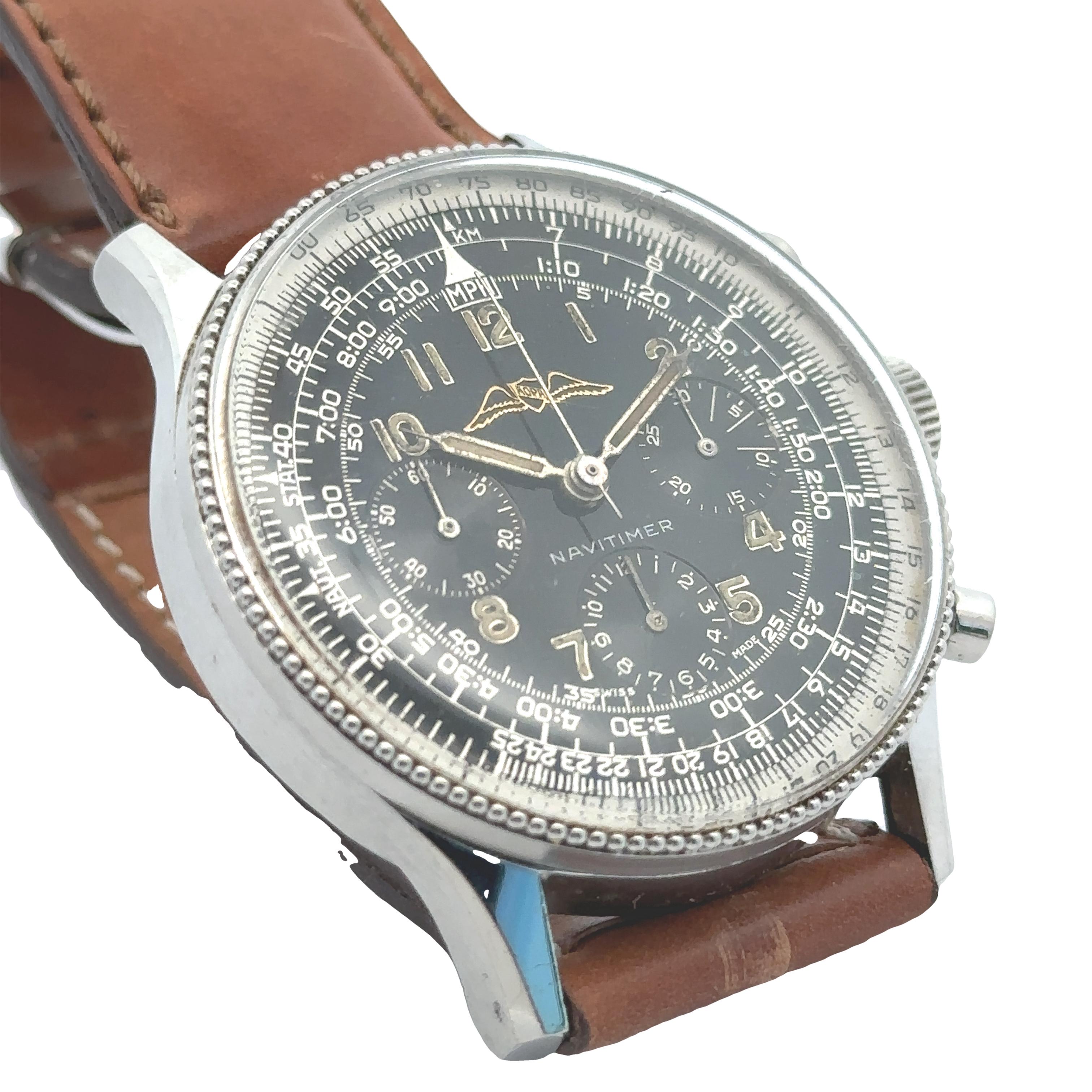 Breitling Navitimer 1st Series Chronograph Vintage Watch For Sale 7