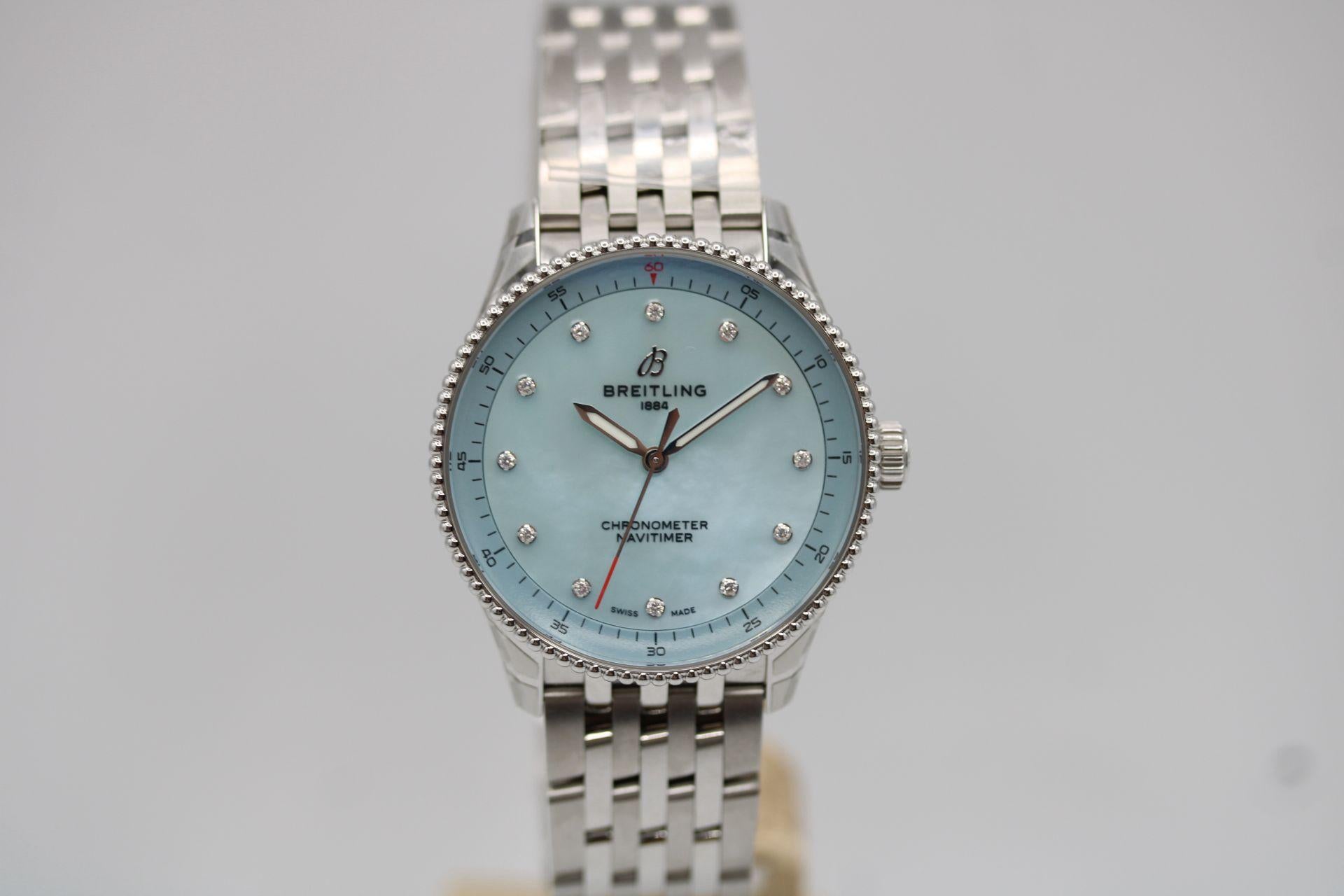 Breitling Navitimer 32 Donna - A77320171C1A1  Set completo non indossato in vendita 1