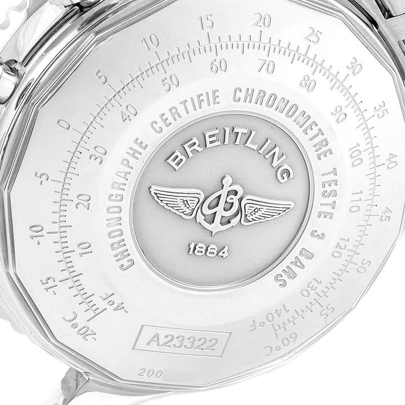 Breitling Navitimer Blaues Zifferblatt Chronograph Stahl-Herrenuhr A23322 im Zustand „Hervorragend“ im Angebot in Atlanta, GA