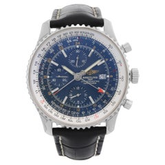 Breitling Navitimer Chronograph GMT Steel Blue Dial Automatic Watch A24322