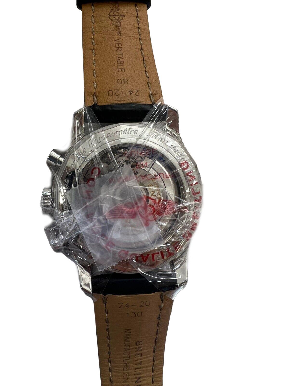 Breitling Navitimer 46mm Herrenuhr schwarz Chronograph Chronometer im Zustand „Neu“ im Angebot in New York, NY
