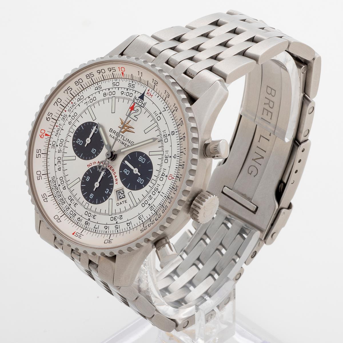 Navitimer 50 Yrs Anniversary A41322. B&P''s. Hervorragender Zustand. im Zustand „Hervorragend“ in Canterbury, England