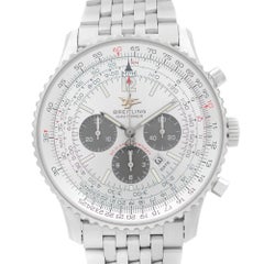 Breitling Navitimer 50th Anniversary Steel Silver Dial Mens Watch A41322