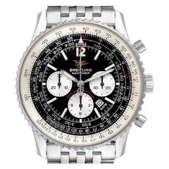 Breitling Navitimer Montre pour homme A41322 avec cadran noir et cadran en acier, 50e anniversaire