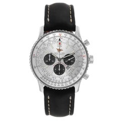 Breitling Navitimer 50th Anniversary Silver Dial Mens Watch A41322