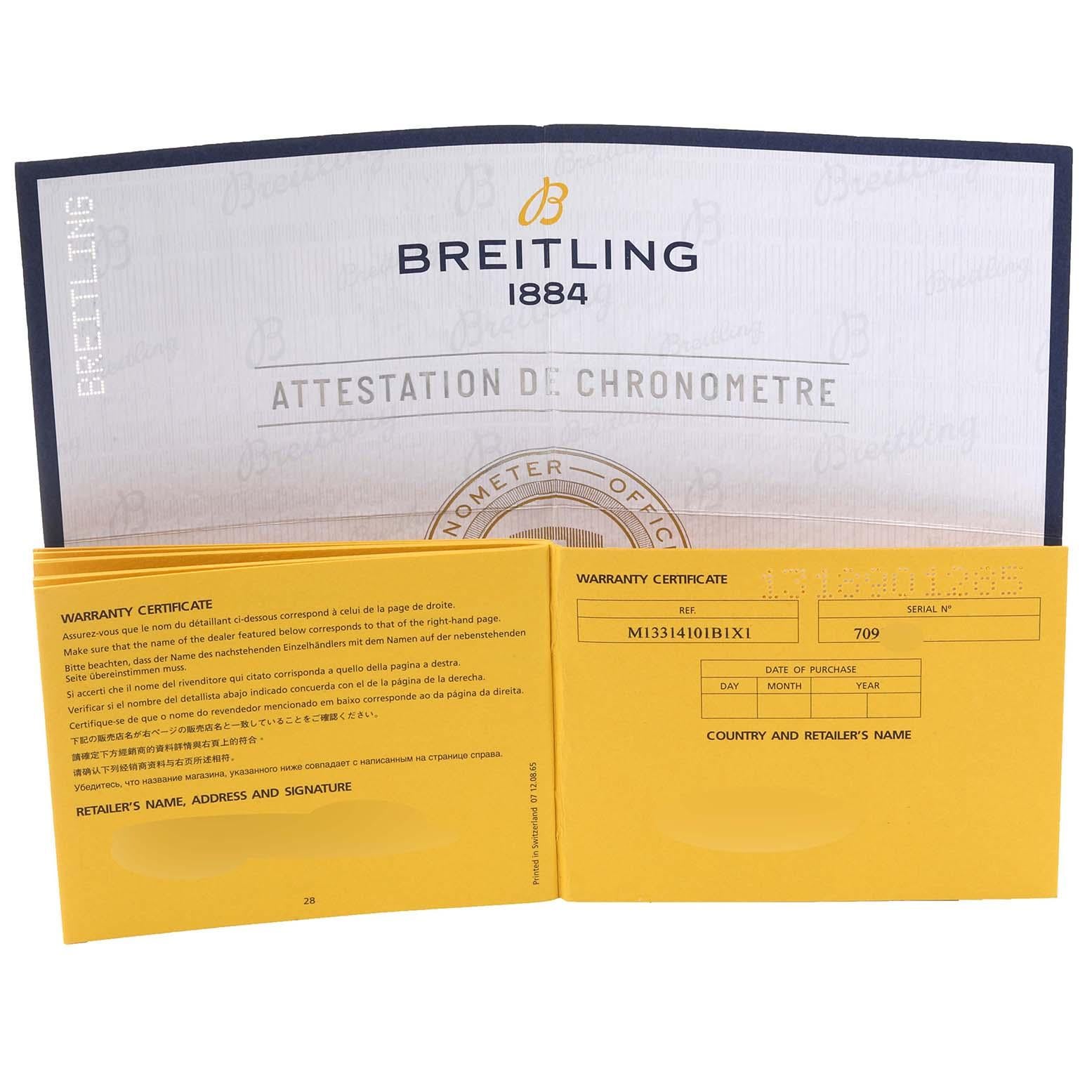Breitling Navitimer 8 Chronograph 43 DLC Steel Mens Watch M13314 Unworn For Sale 5