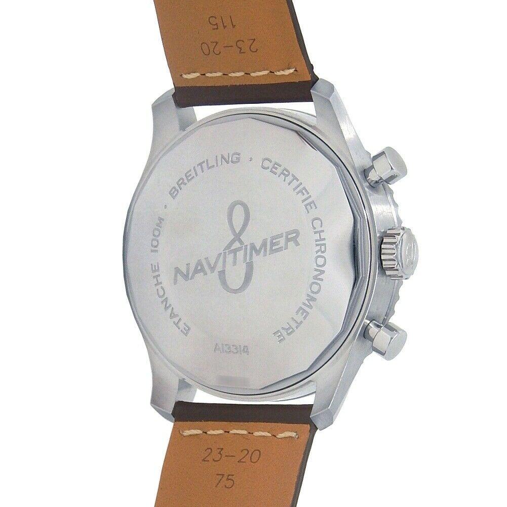 Breitling Navitimer 8 Day Date Stainless Steel Automatic Men's Watch A13314 For Sale 2