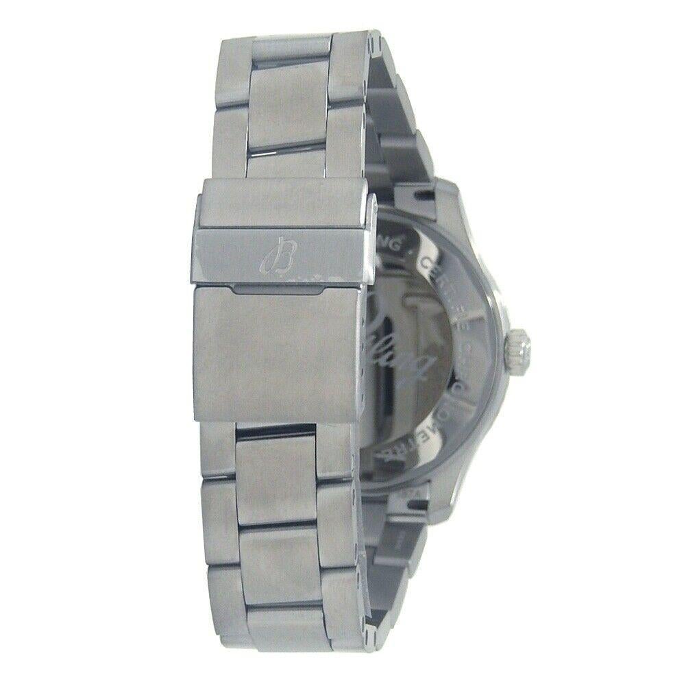 Breitling Navitimer 8 Day Date Stainless Steel Men's Watch Automatic A45330 In New Condition For Sale In New York, NY
