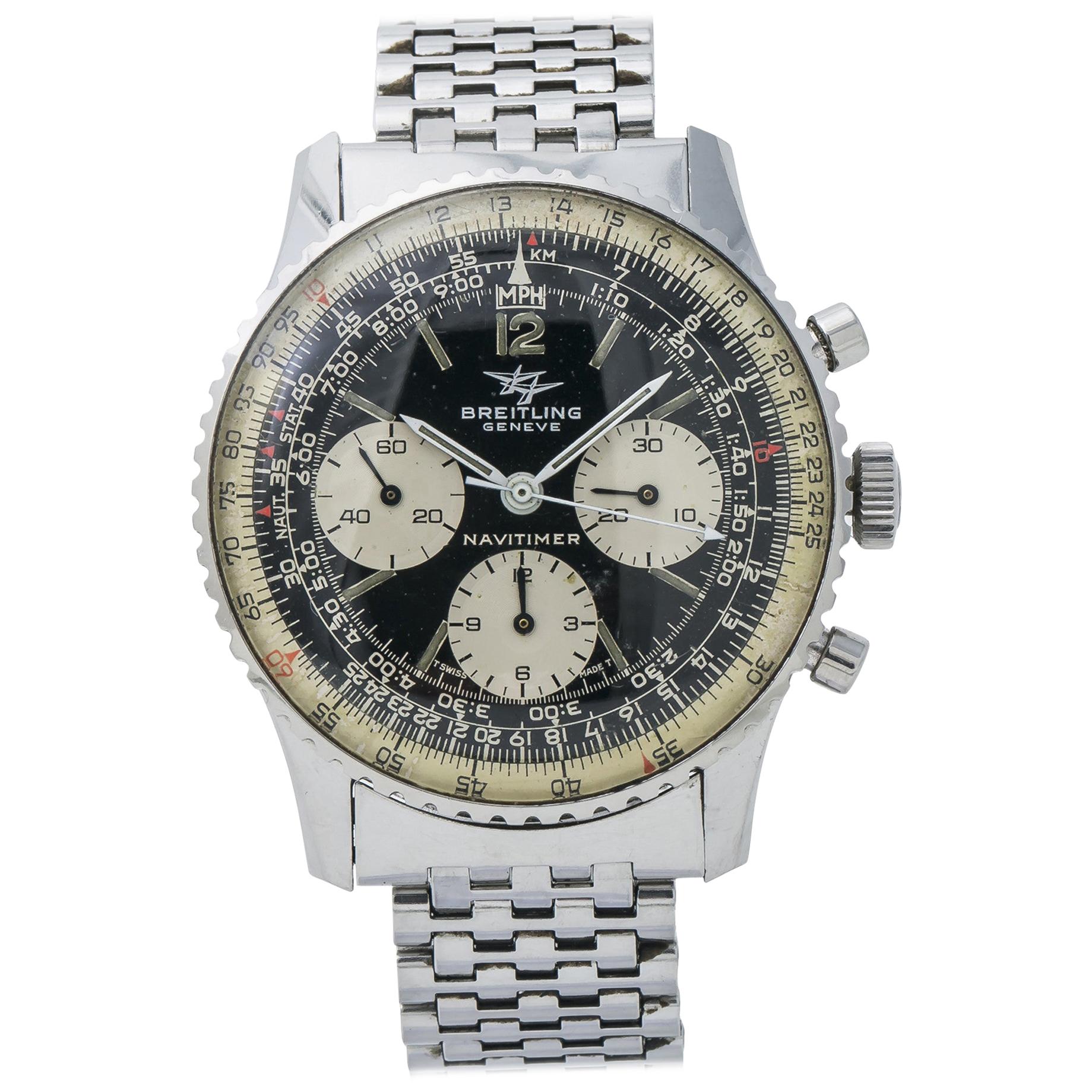 Breitling Navitimer 806, Black Dial, Certified and Warranty For Sale