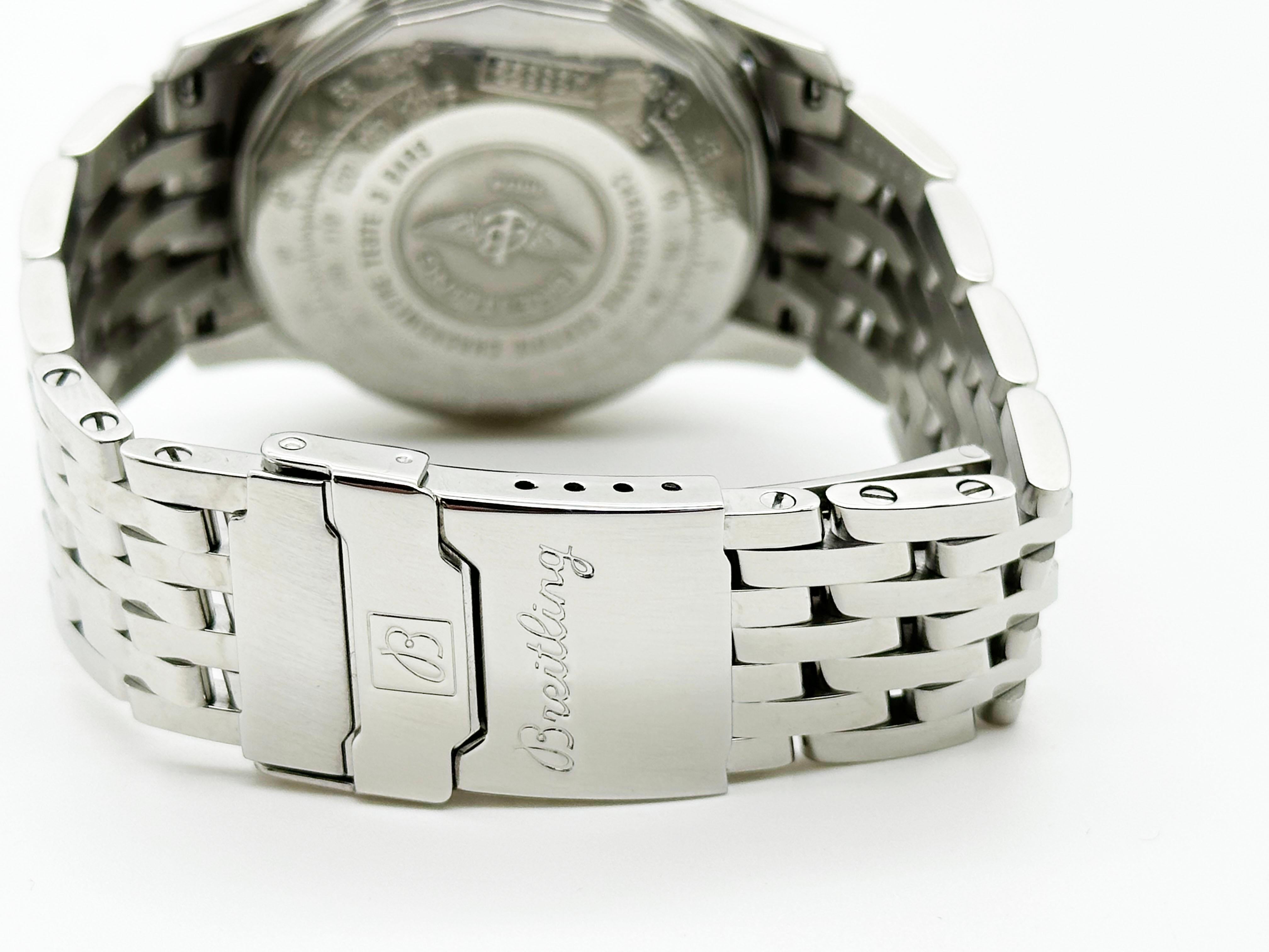 Breitling Navitimer A23322 42mm Cadran noir Acier inoxydable 1