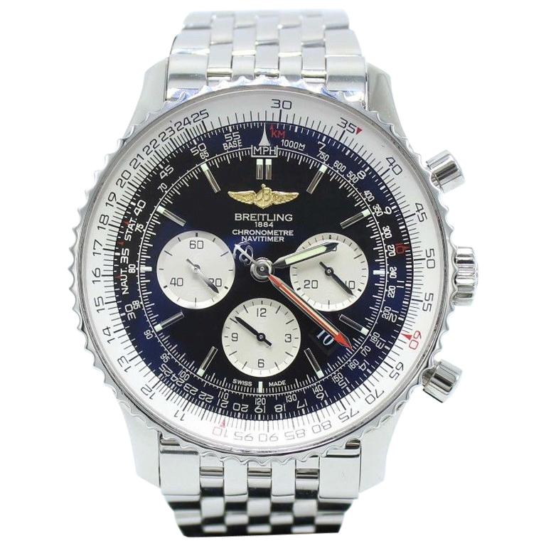 Breitling Navitimer AB0127 Chronograph Black Dial Stainless Steel