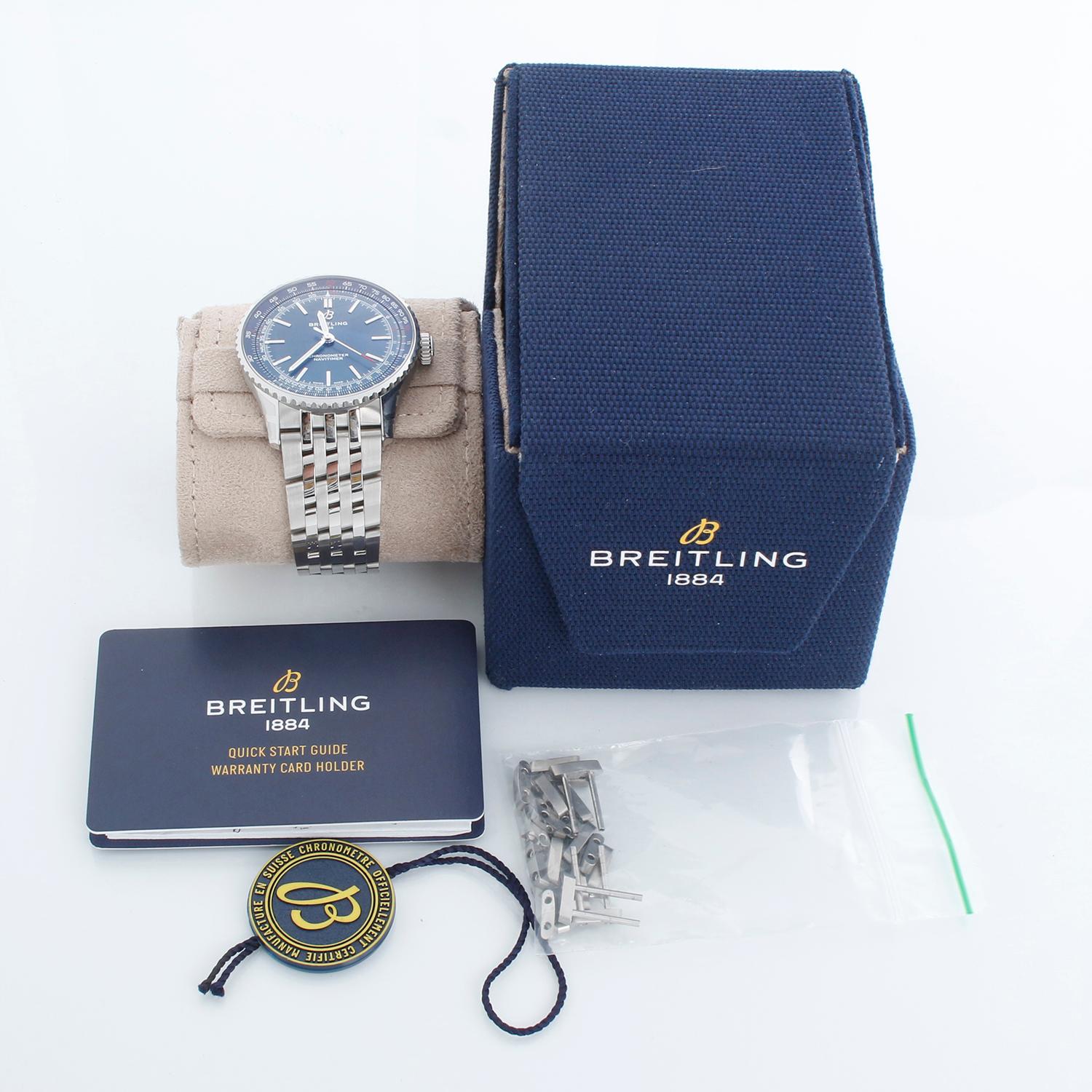 Breitling Navitimer Automatic 41 Men's Stainless Steel Watch A17329 For Sale 1