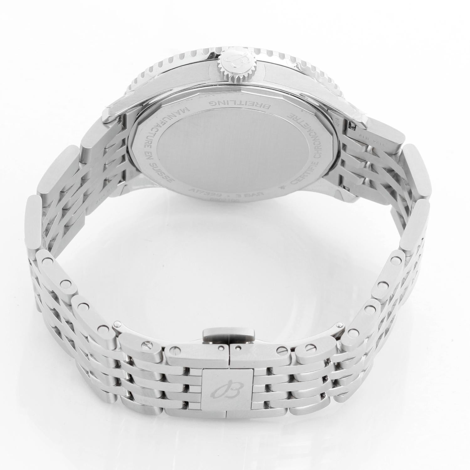 Breitling Navitimer Automatic 41 Men's Stainless Steel Watch A17329 For Sale 2