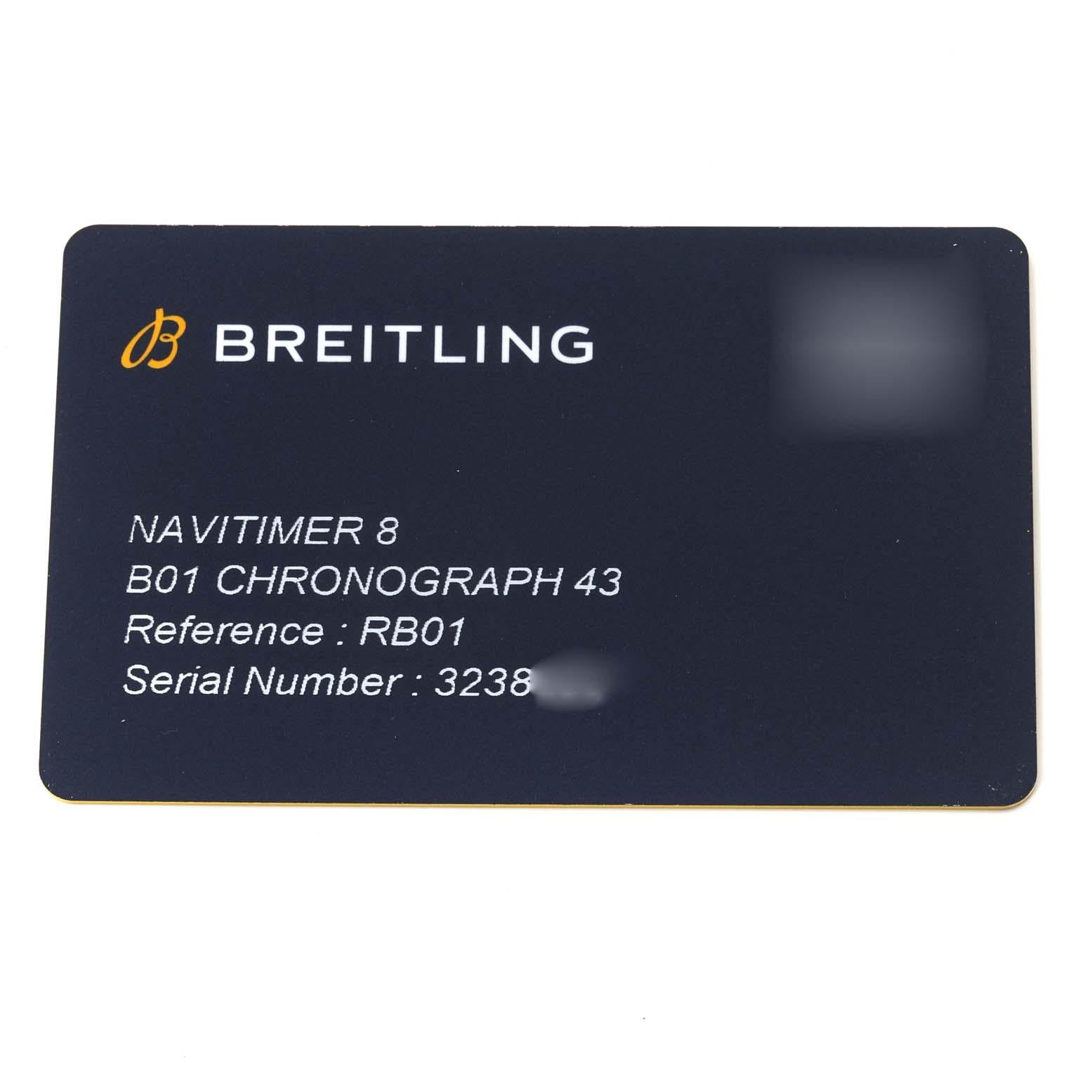 Breitling Navitimer Aviator 8 B01 Rose Gold Mens Watch RB0117 Unworn 4