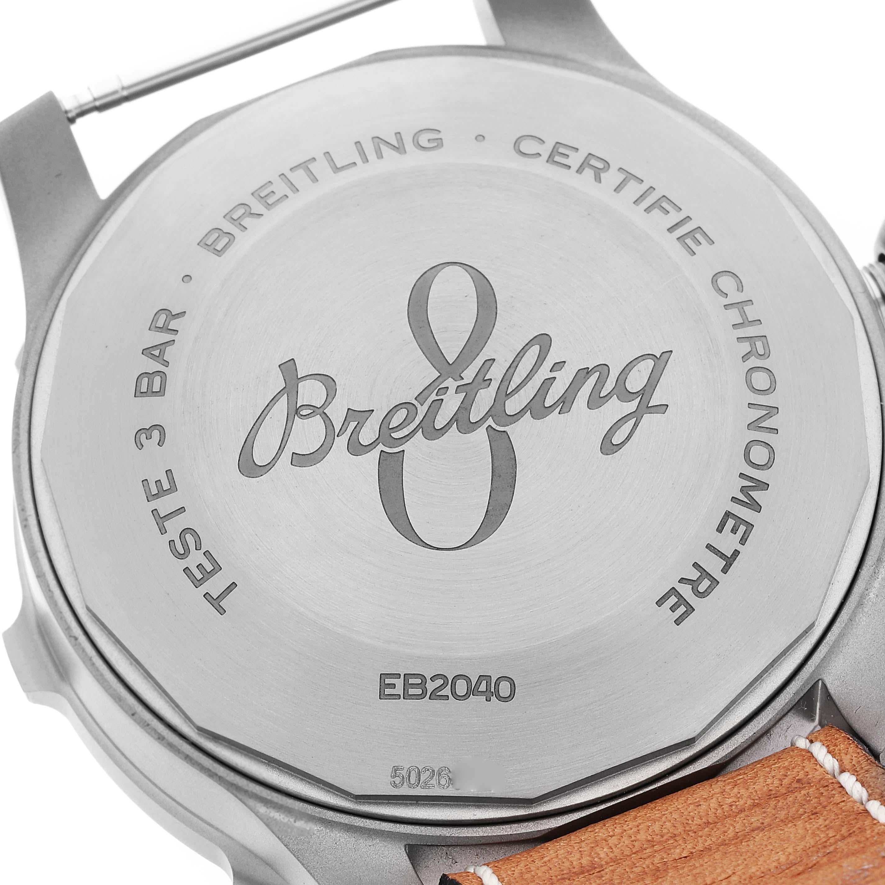 Breitling Navitimer Aviator Super 8 B20 Titanium Mens Watch EB2040 Unworn For Sale 2