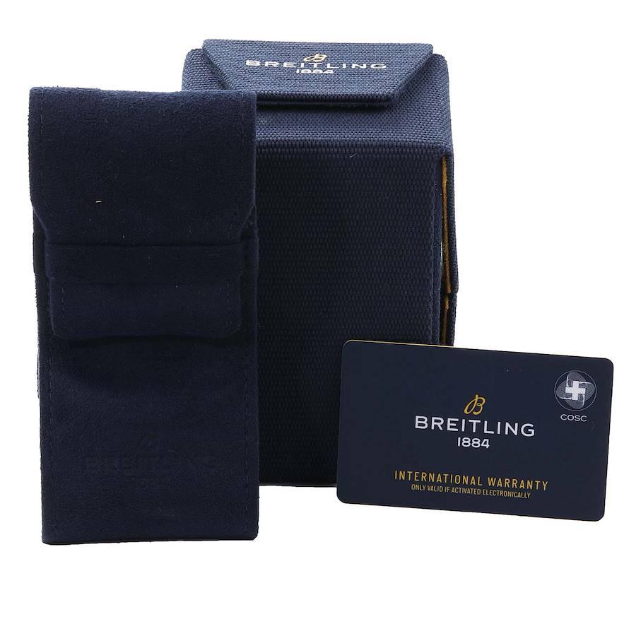 Breitling Navitimer B01 Stahl-Herrenuhr AB0138 mit schwarzem Zifferblatt 7
