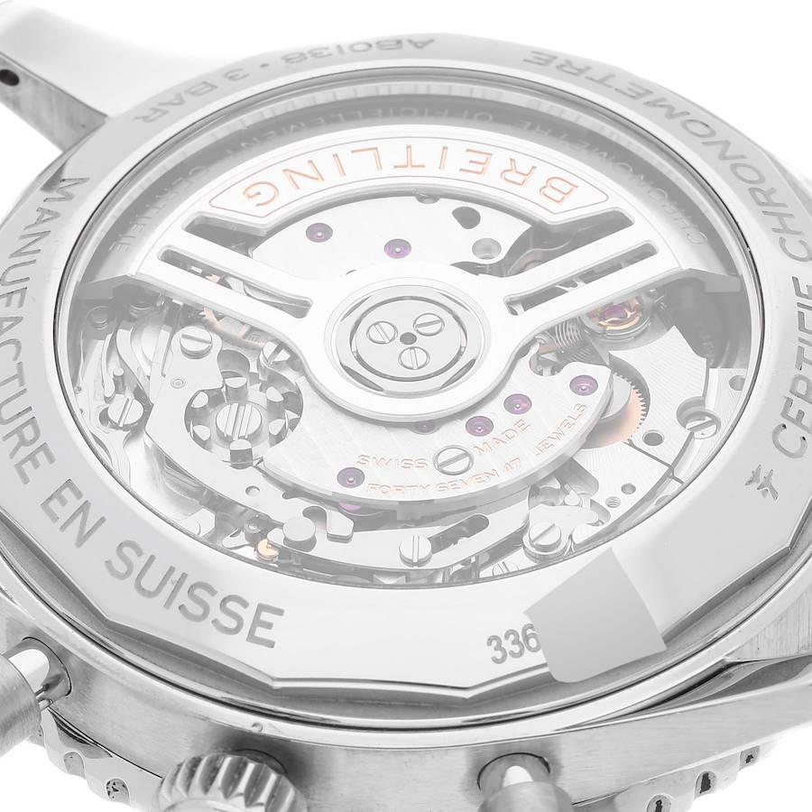 Breitling Navitimer B01 Stahl-Herrenuhr AB0138 mit schwarzem Zifferblatt 3