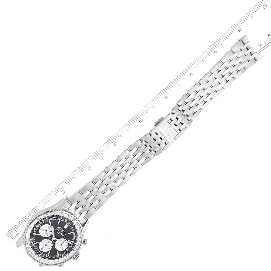 Breitling Navitimer B01 Stahl-Herrenuhr AB0138 mit schwarzem Zifferblatt 5