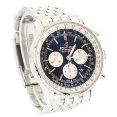 Breitling Navitimer B01 Chronograph Automatic Watch Stainless Steel and Leather