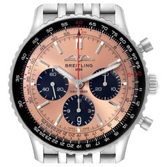 Breitling Navitimer B01 Montre pour hommes avec cadran saumon en acier AB0138 Boîte Card
