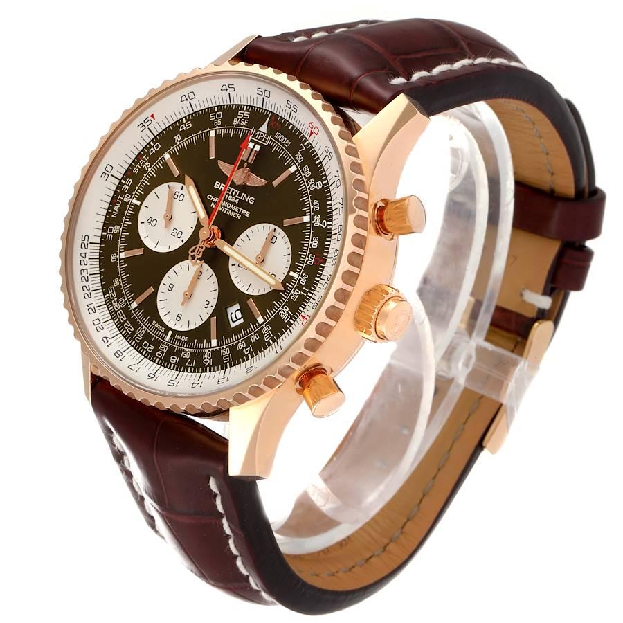 breitling rose gold navitimer