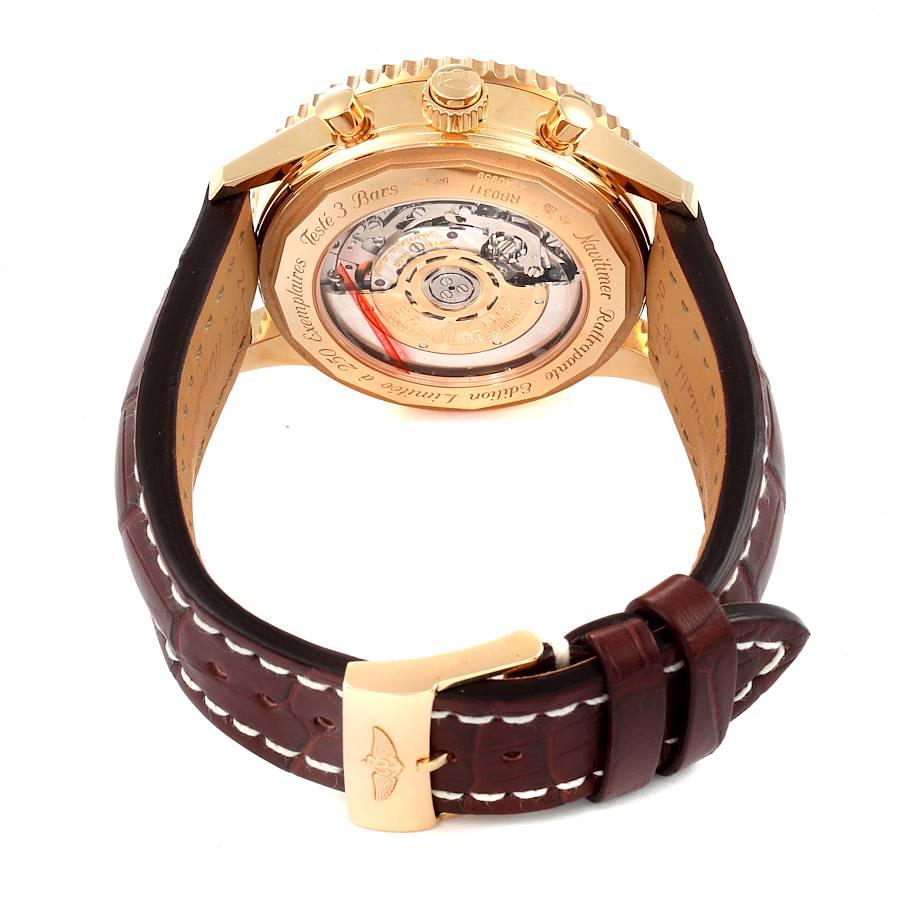 Breitling Navitimer B03 Rose Gold Ratrapante LE Mens Watch RB0311 Unworn In Excellent Condition For Sale In Atlanta, GA