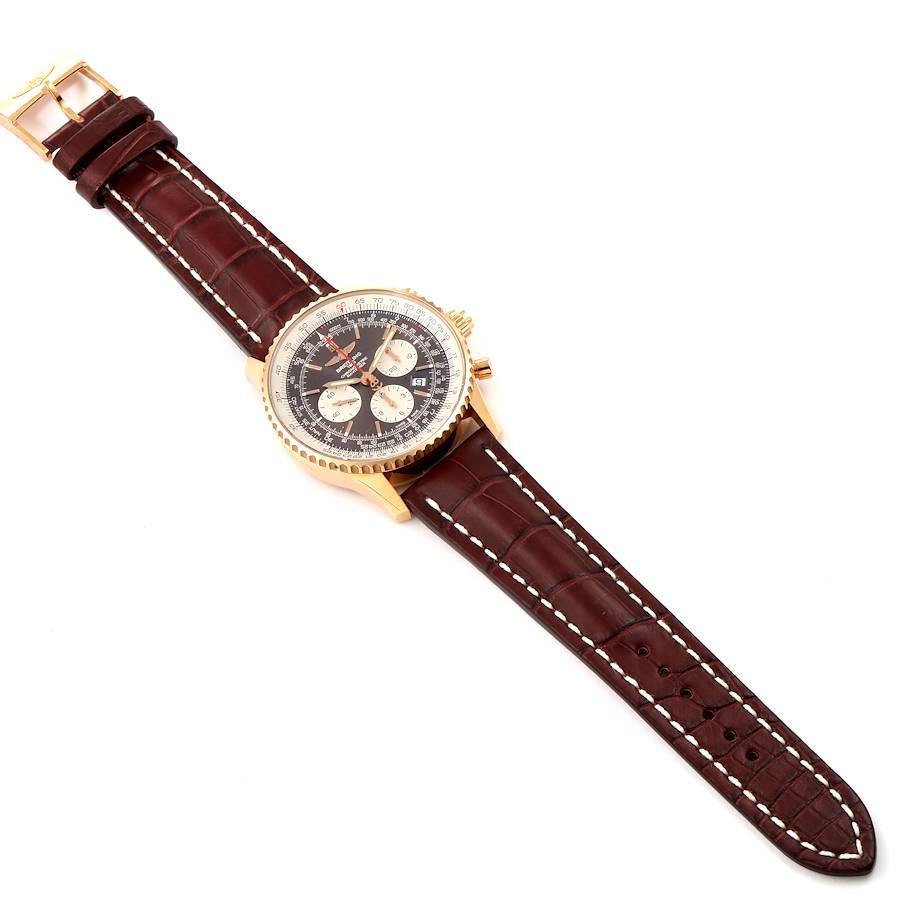 Breitling Navitimer B03 Rose Gold Ratrapante LE Mens Watch RB0311 Unworn For Sale 2