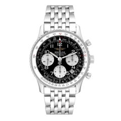 Breitling Navitimer Black Dial Chronograph Steel Mens Watch A23322