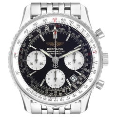 Breitling Navitimer Black Dial Chronograph Steel Mens Watch A23322 Papers