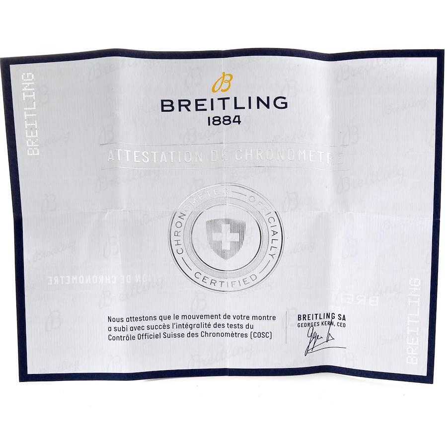 Breitling Navitimer Chronograph Black Steel Mens Watch A13314 Box Papers For Sale 6