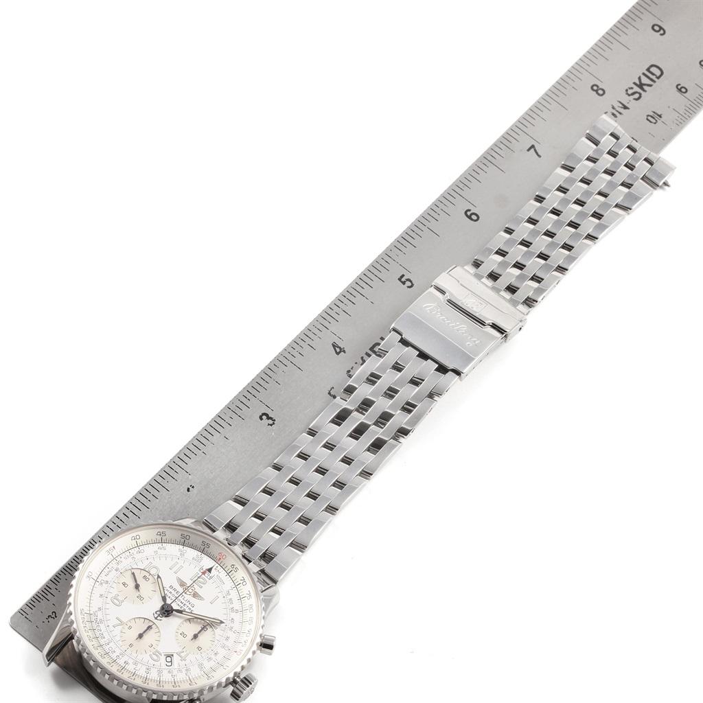 Breitling Navitimer Chronograph Silver Dial Steel Men’s Watch A23322 For Sale 6