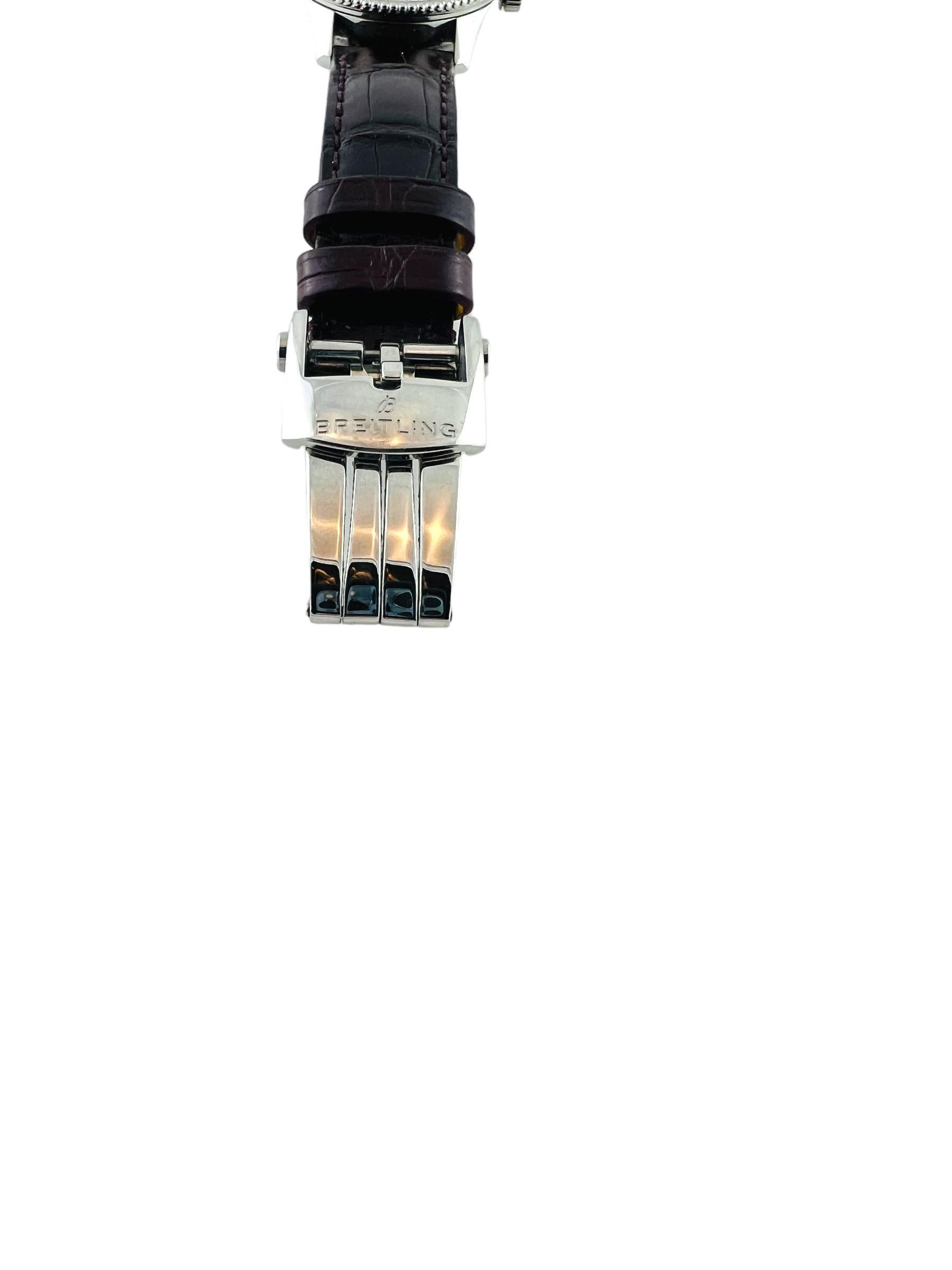 Breitling Navitimer Chronometer Automatikuhr aus Edelstahl mit 35 Edelstahl A17395 #15474 im Zustand „Gut“ im Angebot in Washington Depot, CT