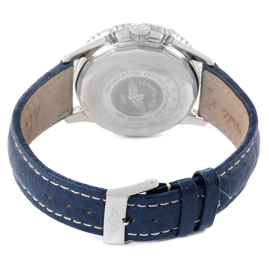 Men's Breitling Navitimer Cosmonaute Blue Dial Chronograph Mens Watch A12322
