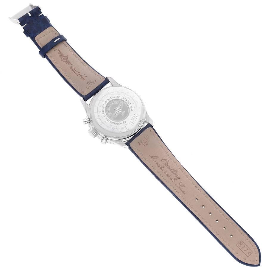 Breitling Navitimer Cosmonaute Blue Dial Chronograph Mens Watch A12322 2