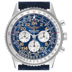 Breitling Navitimer Cosmonaute Blue Dial Chronograph Mens Watch A12322