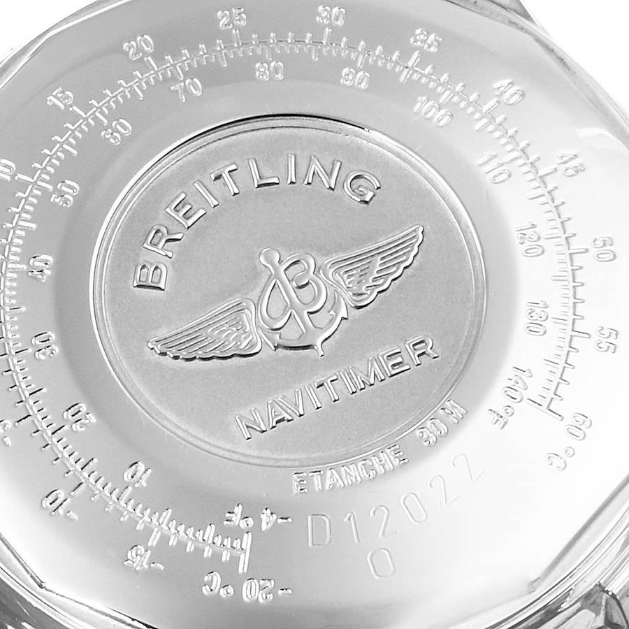 Navitimer Cosmonaute Lemania: Gelbgolduhr D12022 mit Schachtel und Papieren im Angebot 2