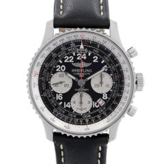 Breitling Navitimer Cosmonaute Steel Black Dial Mens Watch AB021012/BB59-435X